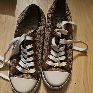 Michael Kors Brown and White Women's Sneakers